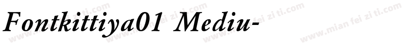 Fontkittiya01 Mediu字体转换